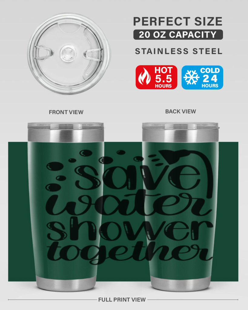 save water shower together 18#- bathroom- Tumbler