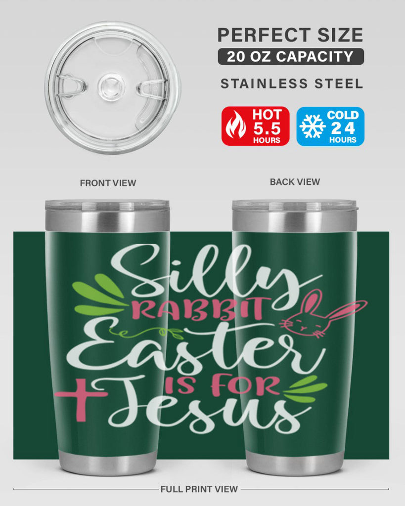 silly rabbit easter is for jesus 8#- easter- Tumbler