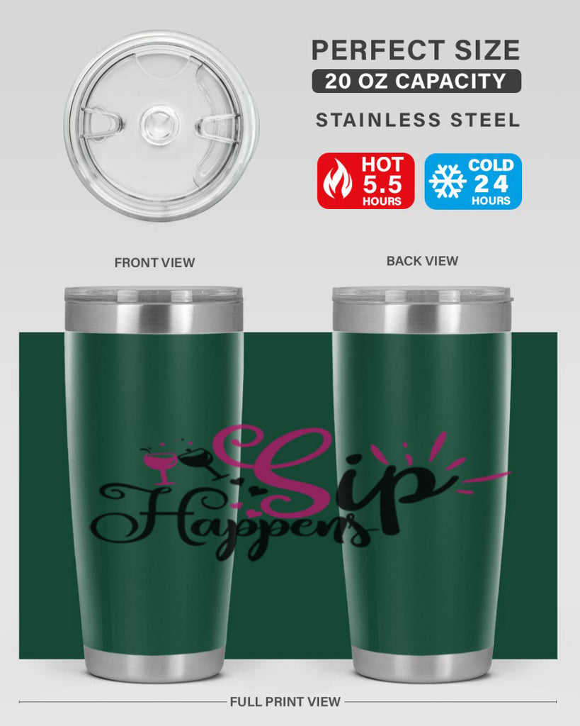 sip happens 163#- wine- Tumbler