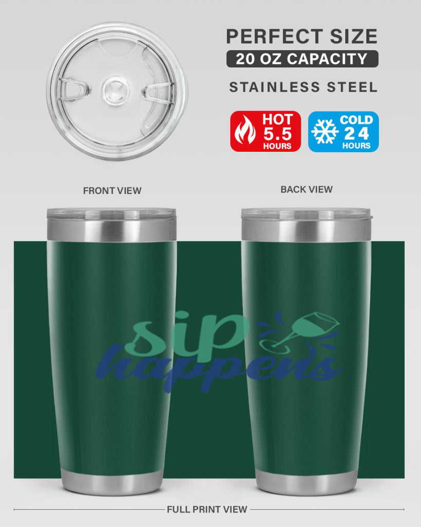 sip happens 165#- wine- Tumbler