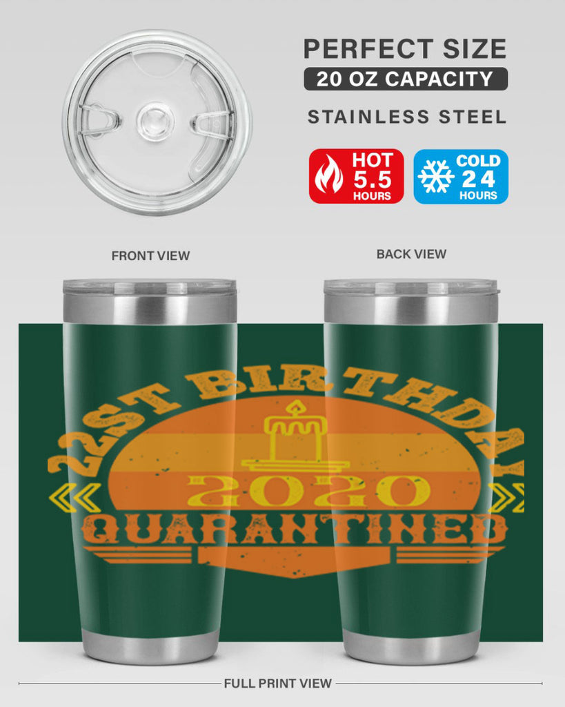 st birthday quarantined 274#- fathers day- Tumbler