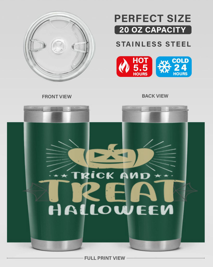 trick and treat halloween 125#- halloween- Tumbler