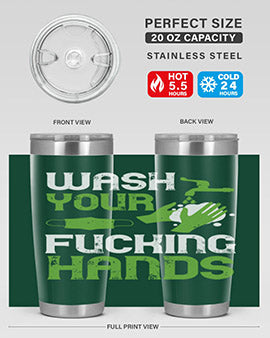 wash your fucking hands Style 14#- corona virus- Cotton Tank