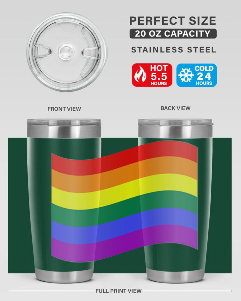 wavy rainbow flag 1#- lgbt- Tumbler