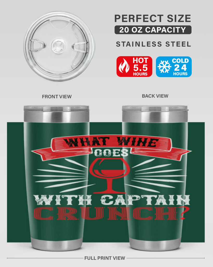 what wine goes with captain 10#- wine- Tumbler