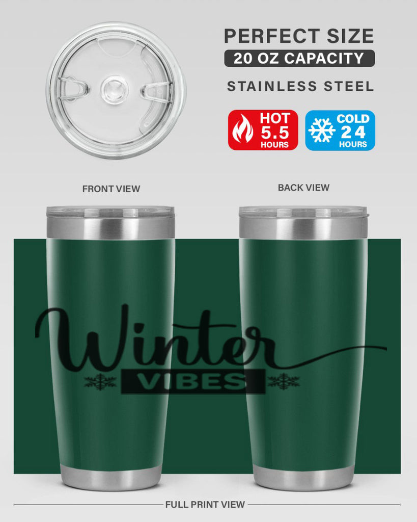 winter vibes 544#- winter- Tumbler