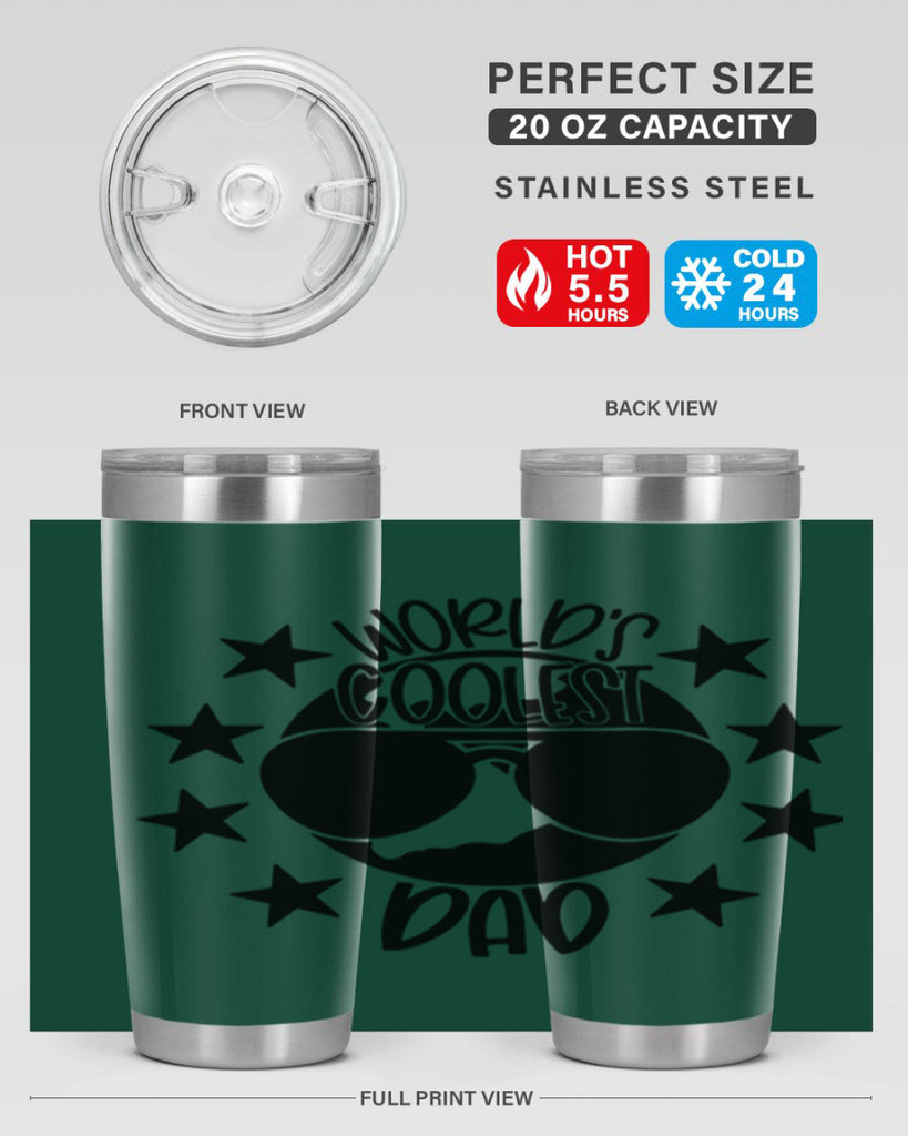 worlds coolest dad 11#- fathers day- Tumbler