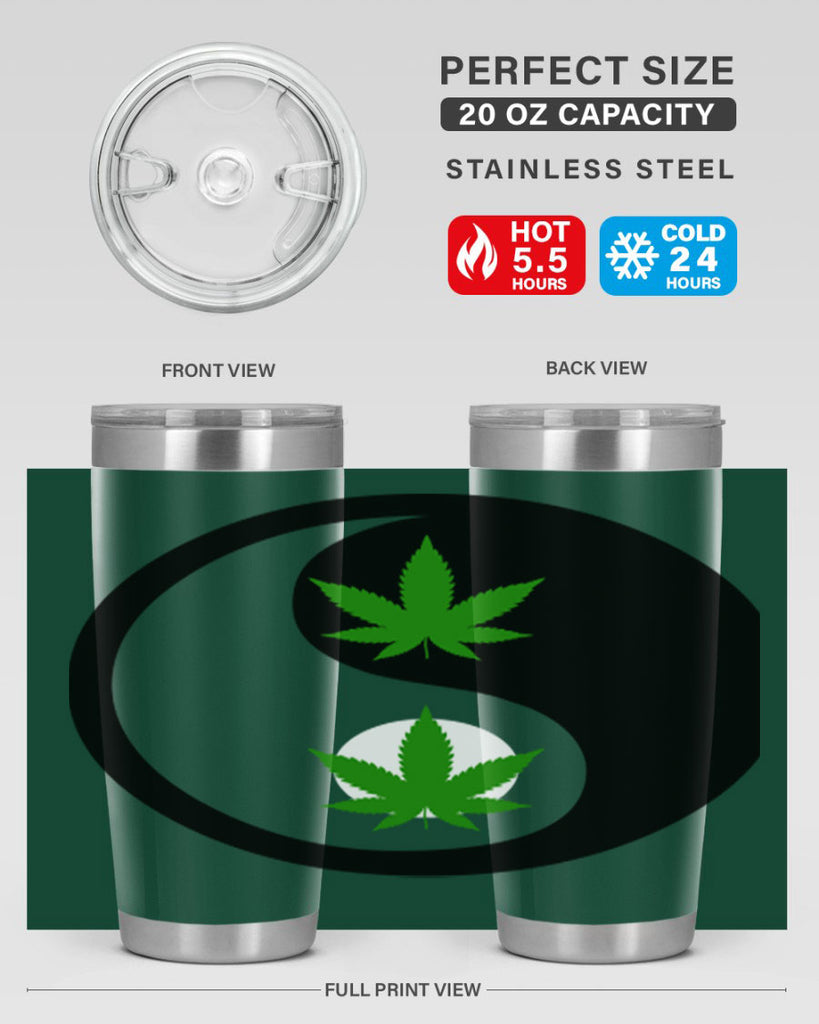 yin and yang weed 311#- marijuana- Tumbler