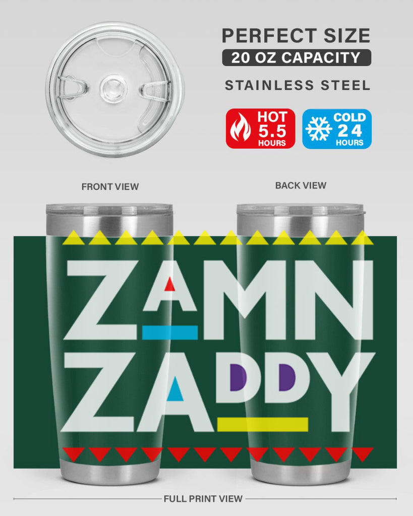 zamn zaddy 1#- black words phrases- Cotton Tank