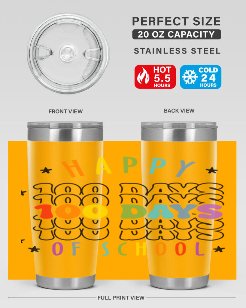 100 days of school Sublimation 33#- 100 days of school- Tumbler