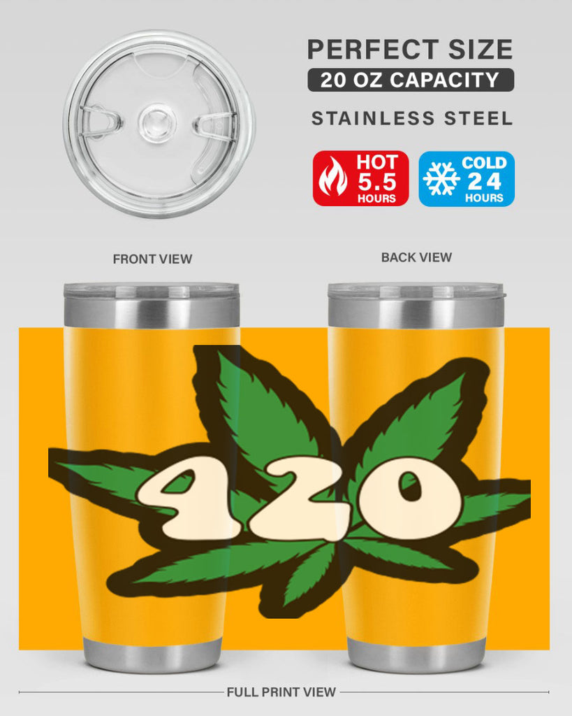 420 4#- marijuana- Tumbler