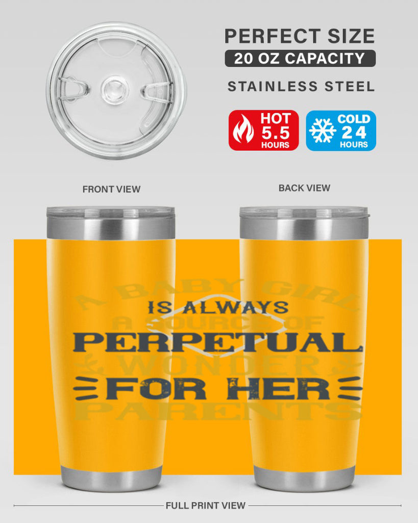 A baby girl is always a source of perpetual wonder for her parents Style 142#- baby- tumbler