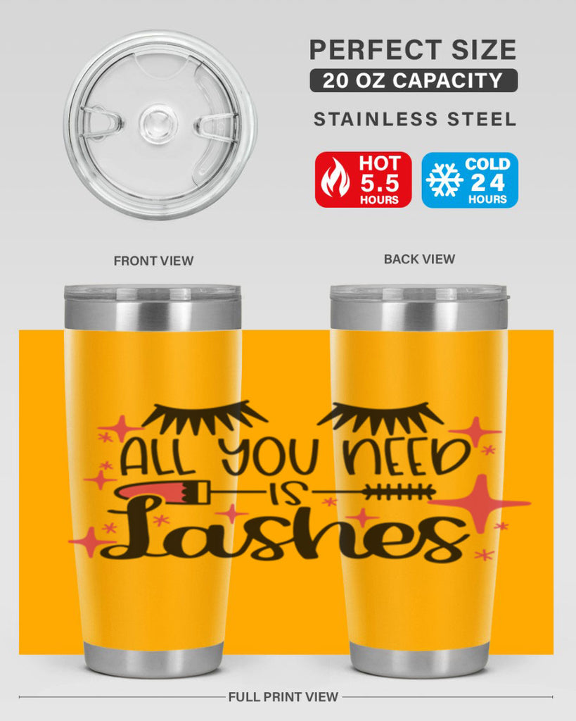 All You Need Is Lashes Style 145#- make up- Tumbler