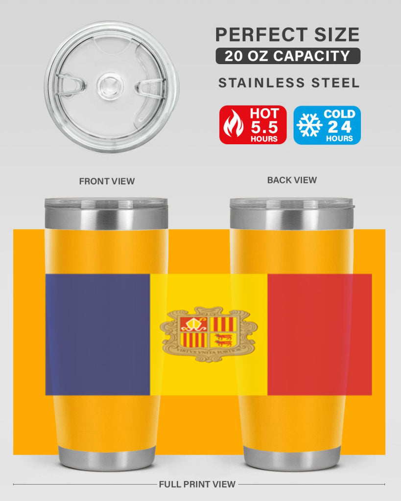 Andorra 194#- world flags- Tumbler