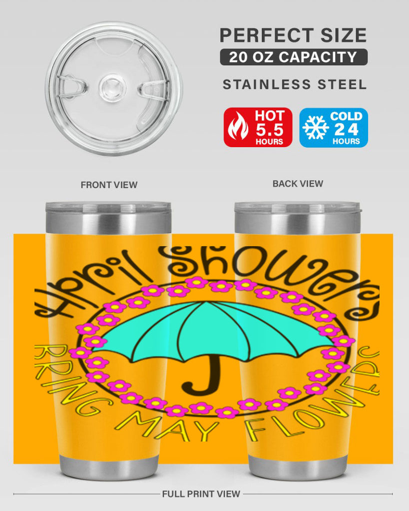 April showers21#- spring- Tumbler