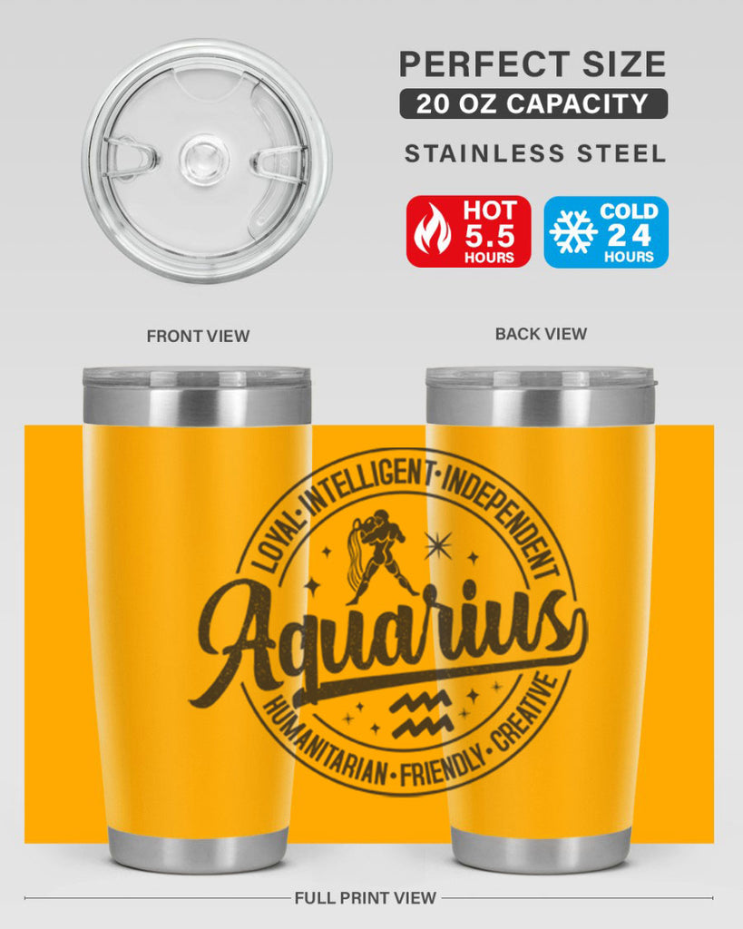 Aquarius 71#- zodiac- Tumbler