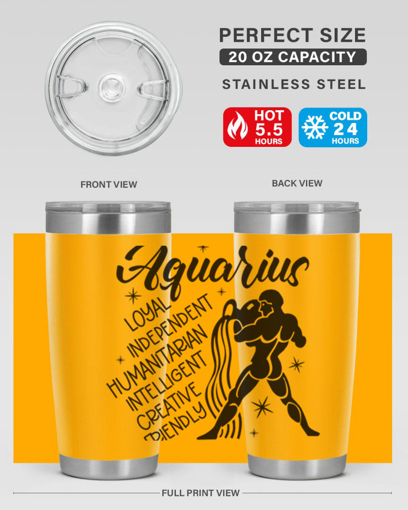 Aquarius 72#- zodiac- Tumbler