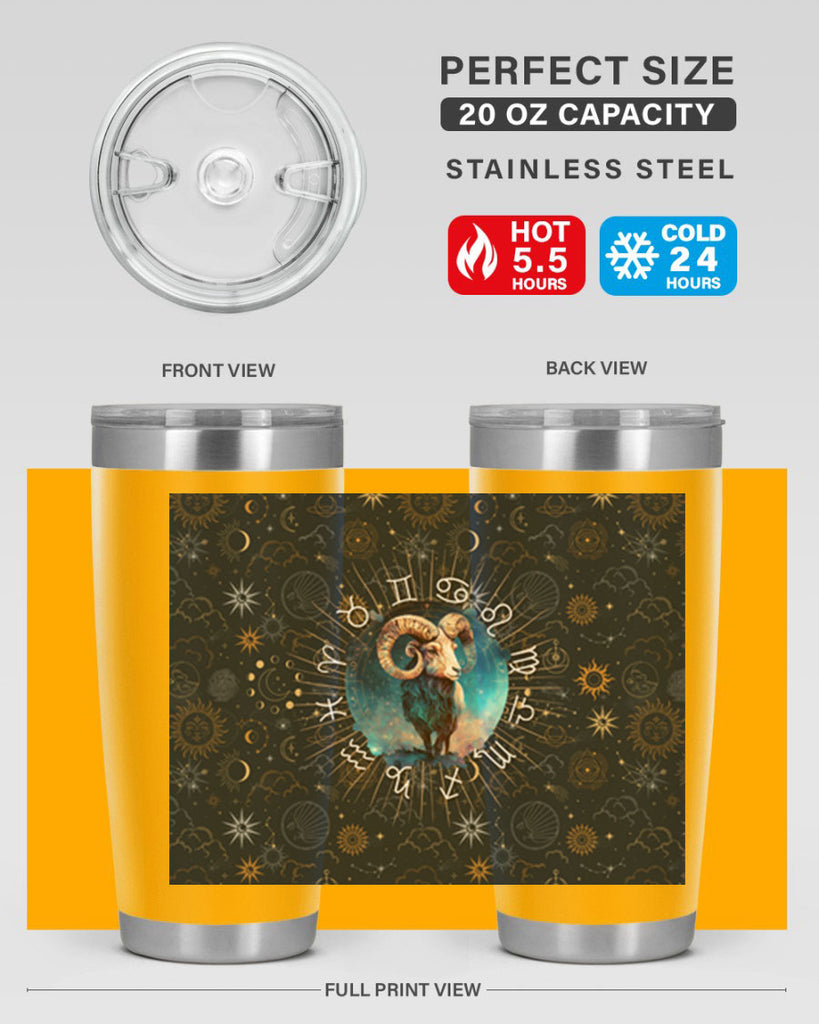 Aries Straigth 95#- zodiac- Tumbler