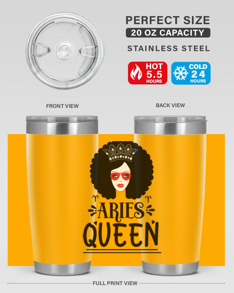 Aries queen 120#- zodiac- Tumbler