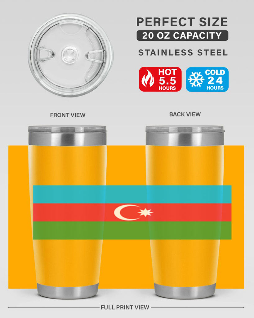 Azerbaijan 187#- world flags- Tumbler