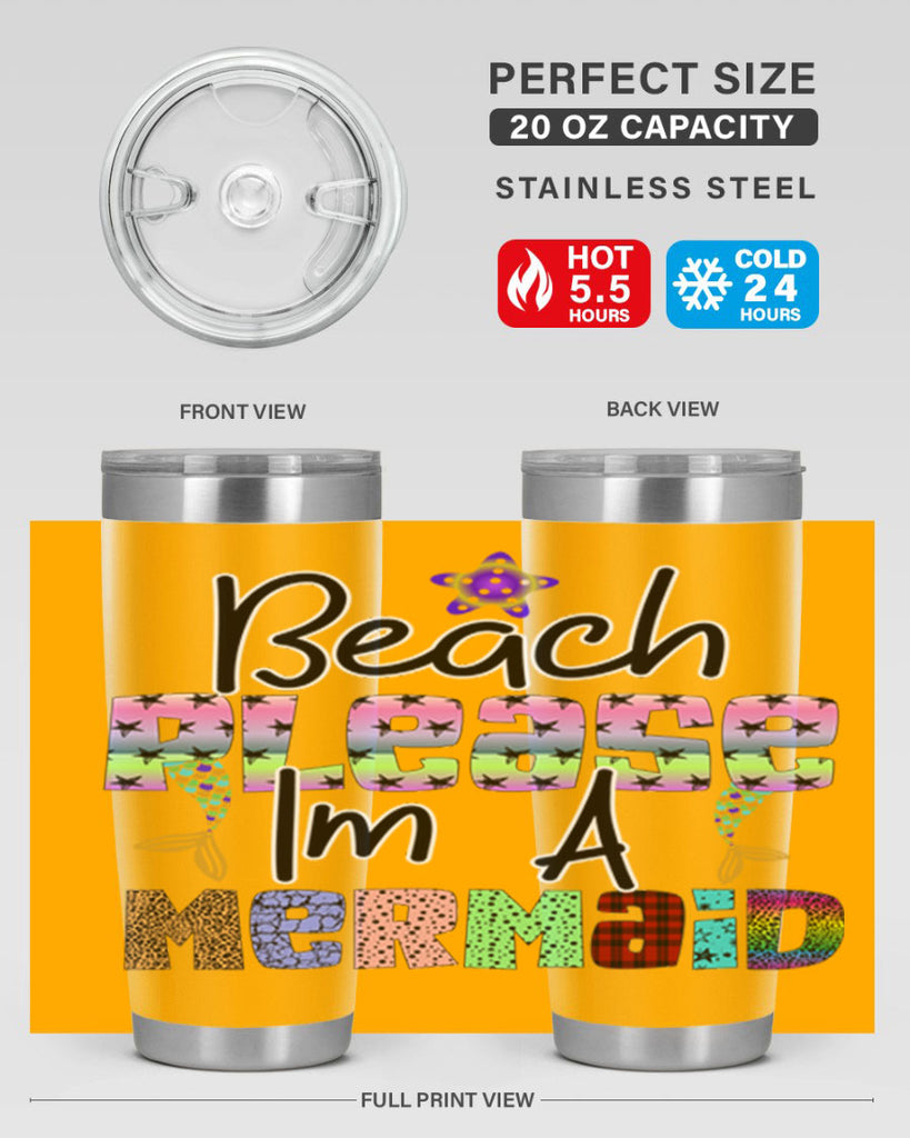Beach Please Im A Mermaid 59#- mermaid- Tumbler