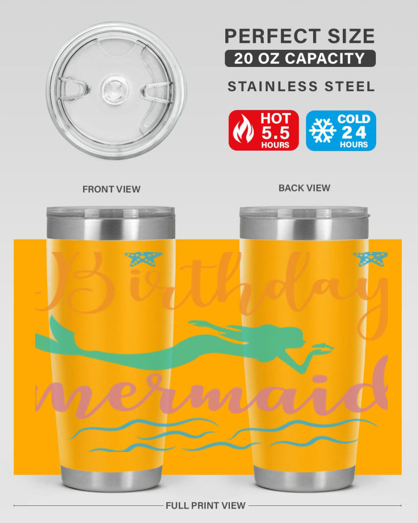 Birthday Mermaid Design 79#- mermaid- Tumbler
