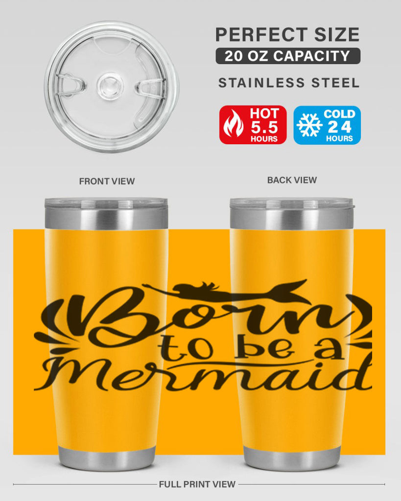 Born To Be A Mermaid 81#- mermaid- Tumbler