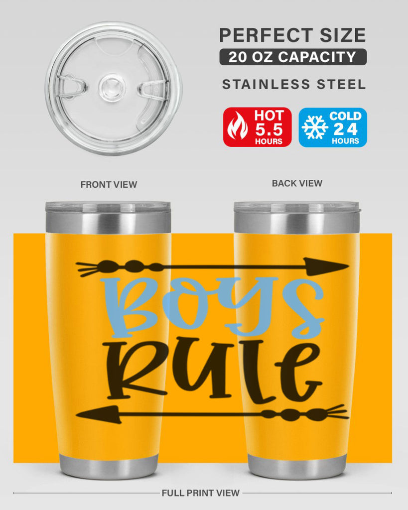 Boys Rule Style 108#- baby- tumbler