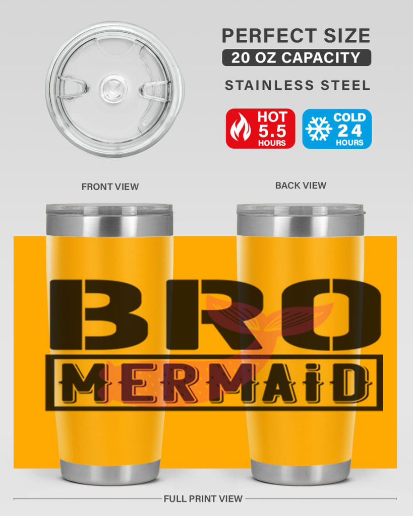 Bro mermaid 85#- mermaid- Tumbler