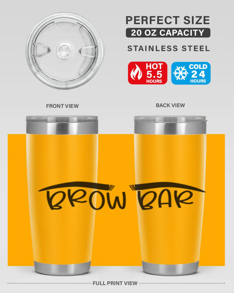 Brown Bar Style 124#- make up- Tumbler