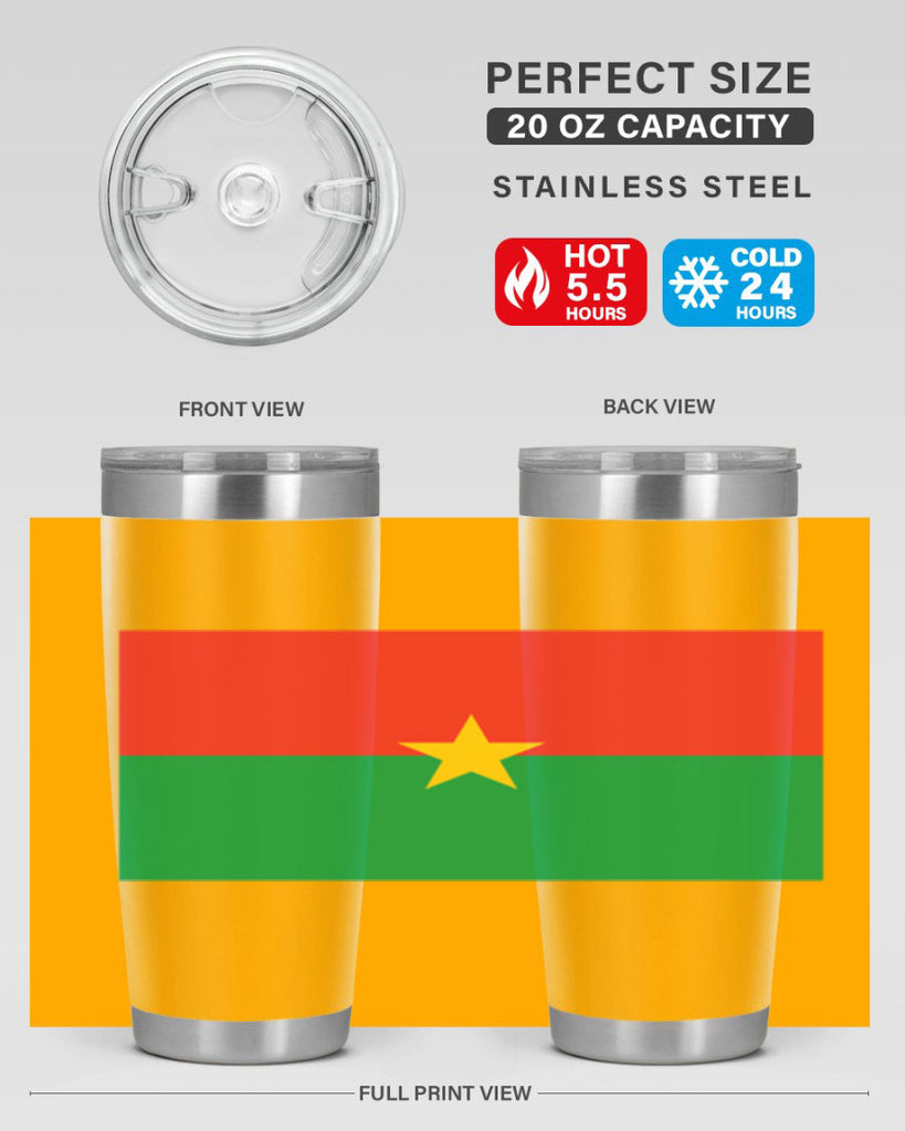 Burkina Faso 171#- world flags- Tumbler