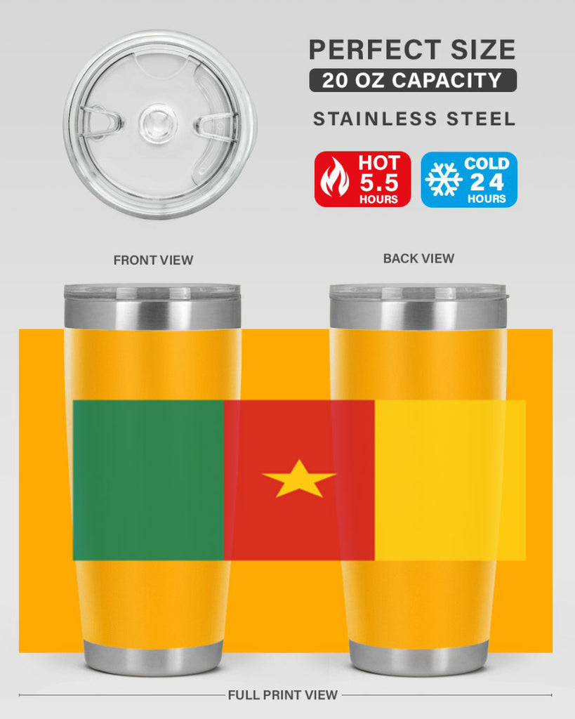 Cameroon 167#- world flags- Tumbler