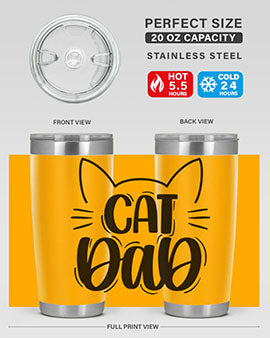 Cat Dad Style 81#- cat- Tumbler