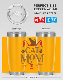 Cat Mom Style 6#- cat- Tumbler