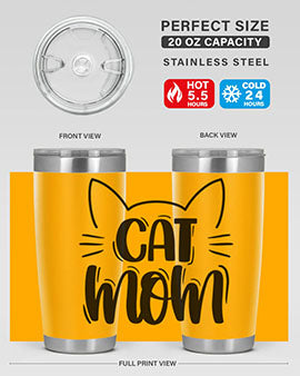 Cat Mom Style 85#- cat- Tumbler