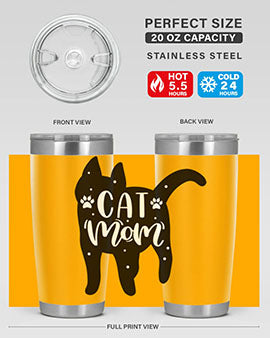Cat Mom Style 86#- cat- Tumbler