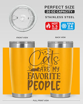 Cats Are My Favorite People Style 7#- cat- Tumbler