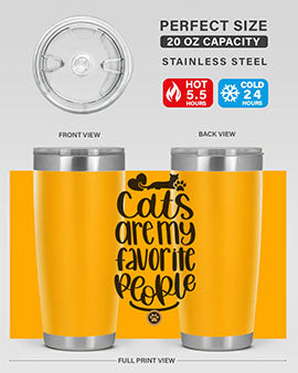 Cats Are My Favorite People Style 89#- cat- Tumbler