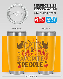 Cats Are My Favorite People Style 8#- cat- Tumbler