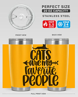 Cats Are My Favorite People Style 90#- cat- Tumbler