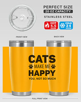 Cats Make Me Style 40#- cat- Tumbler