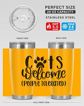 Cats Welcome Style 91#- cat- Tumbler