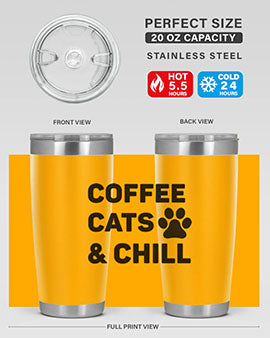 Coffee Cat Style 41#- cat- Tumbler