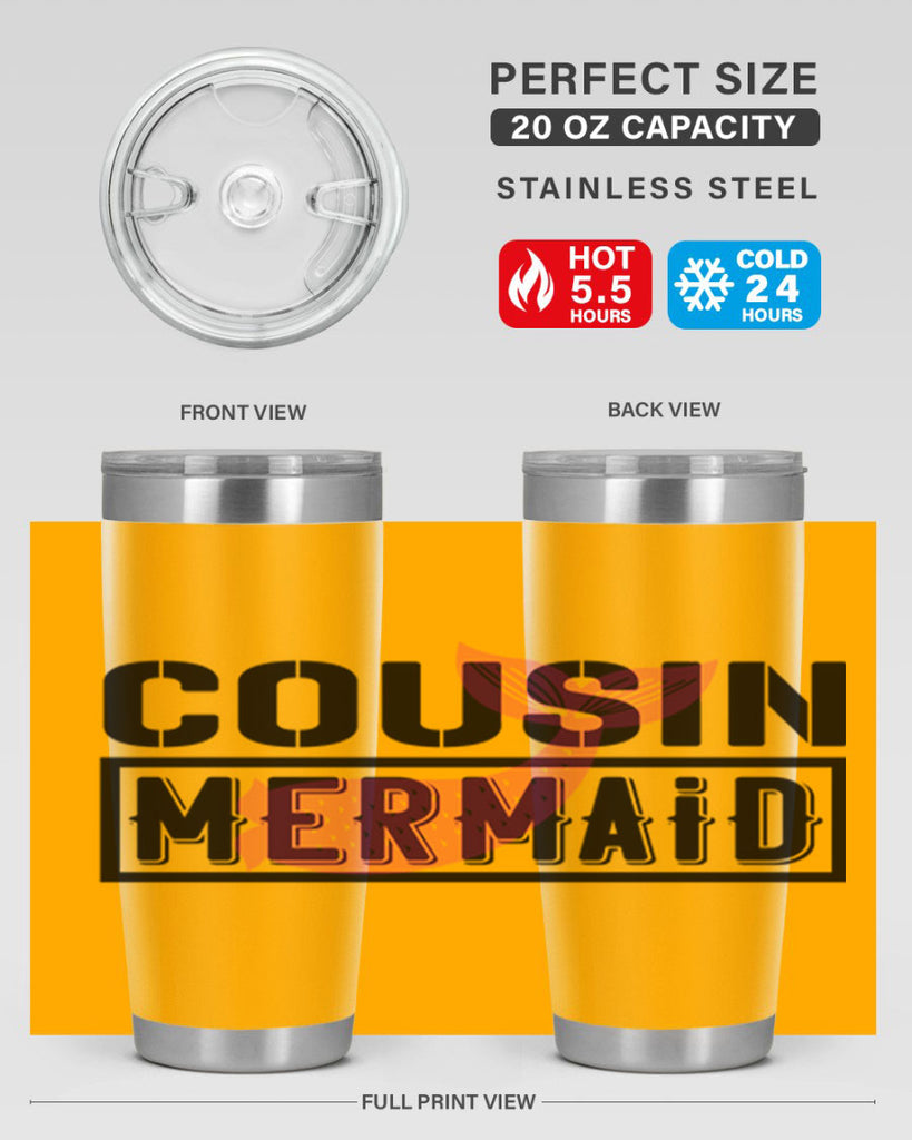 Cousin mermaid 87#- mermaid- Tumbler