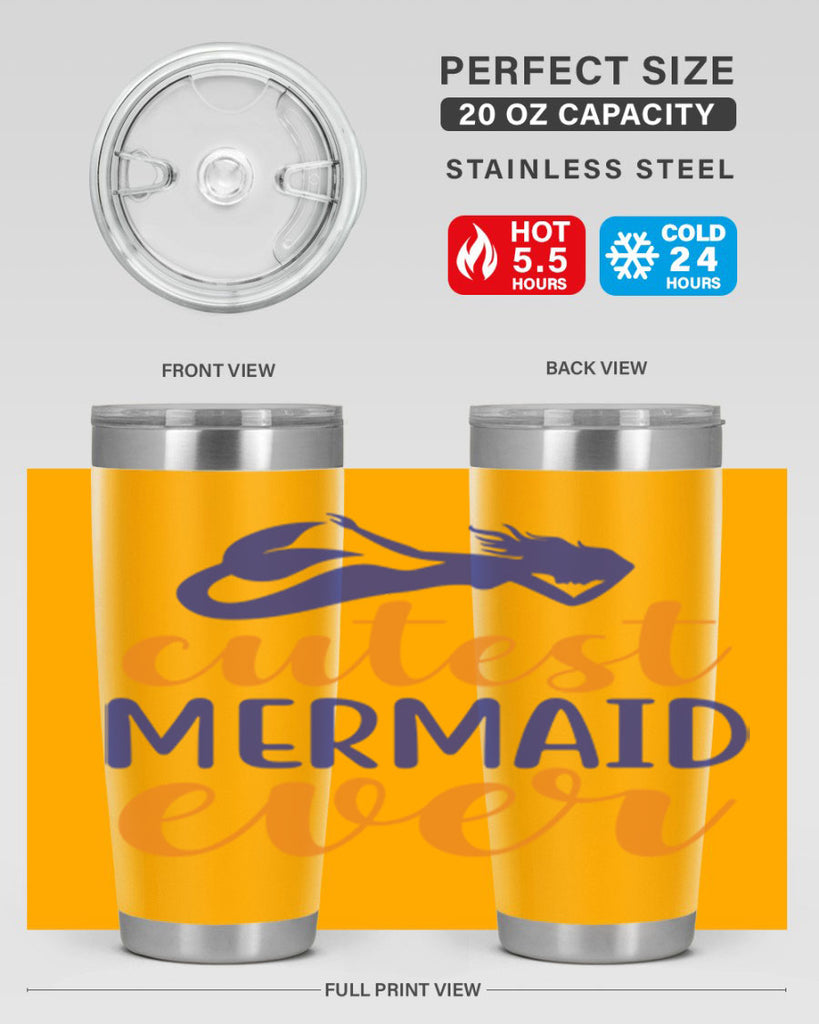 Cutest Mermaid Ever 91#- mermaid- Tumbler