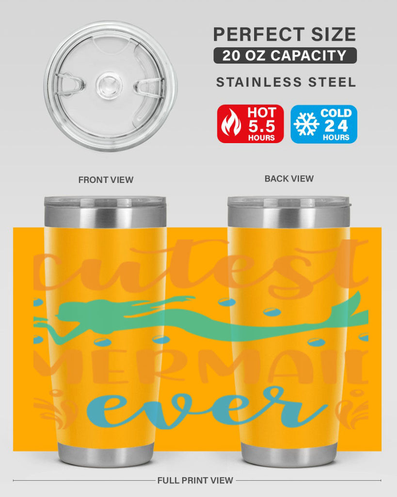 Cutest Mermaid Ever Design 102#- mermaid- Tumbler