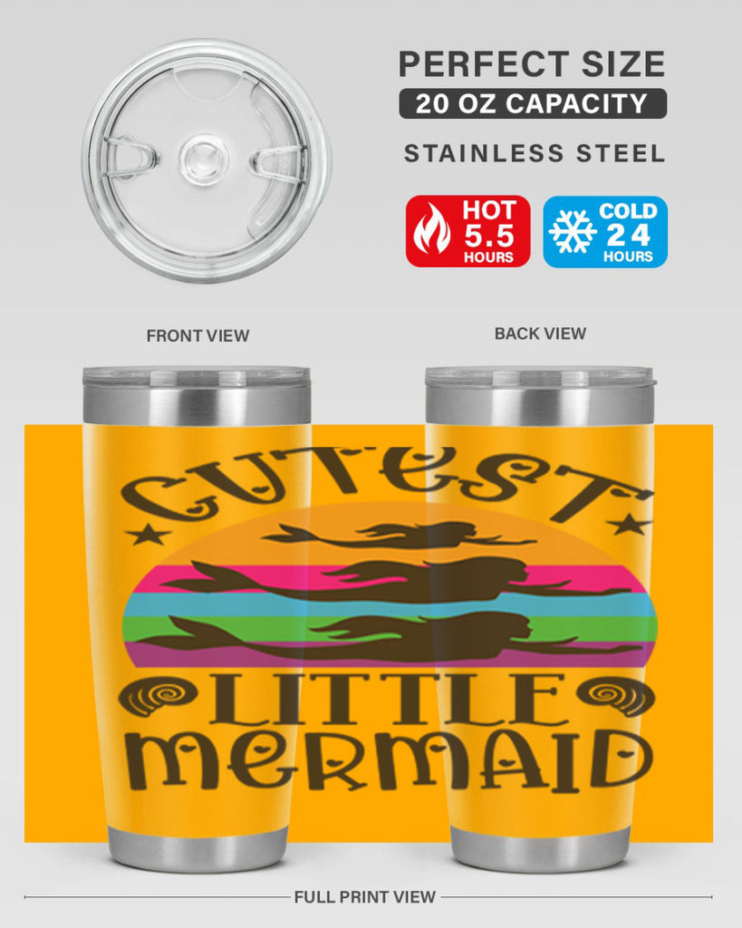 Cutest little mermaid 96#- mermaid- Tumbler
