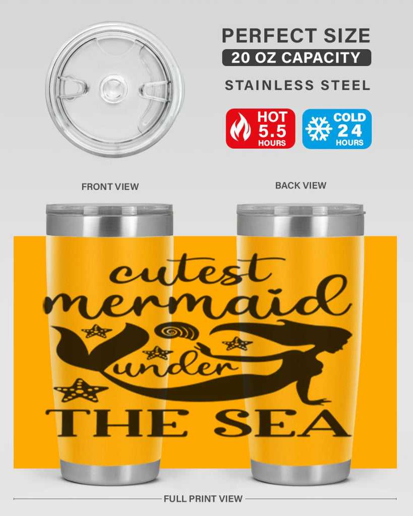 Cutest mermaid under the sea 110#- mermaid- Tumbler