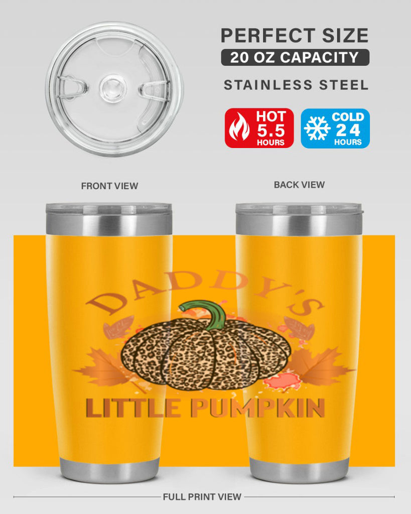 Daddys Little Pumpkin 67#- fall- Tumbler