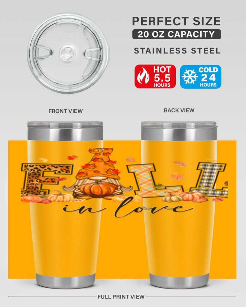 FALLinloveFallGnome 151#- fall- Tumbler